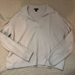 white ann taylor knit sweater